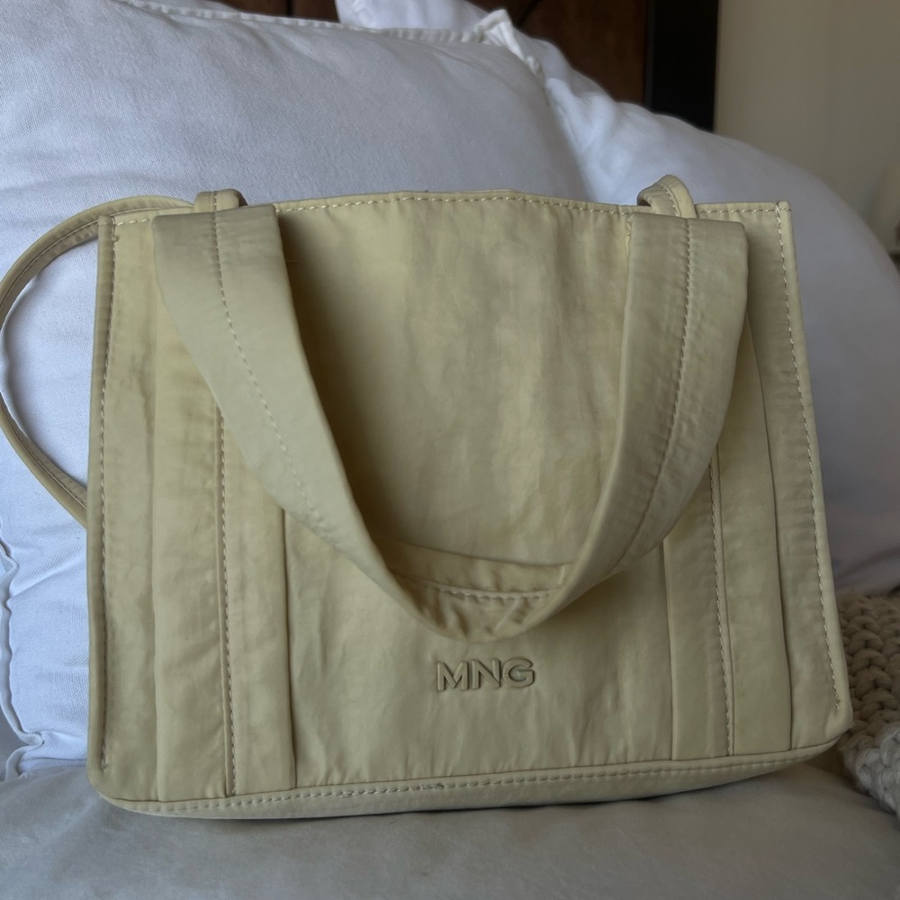 Mango Cream Canvas Tote Bag with Sturdy Handles